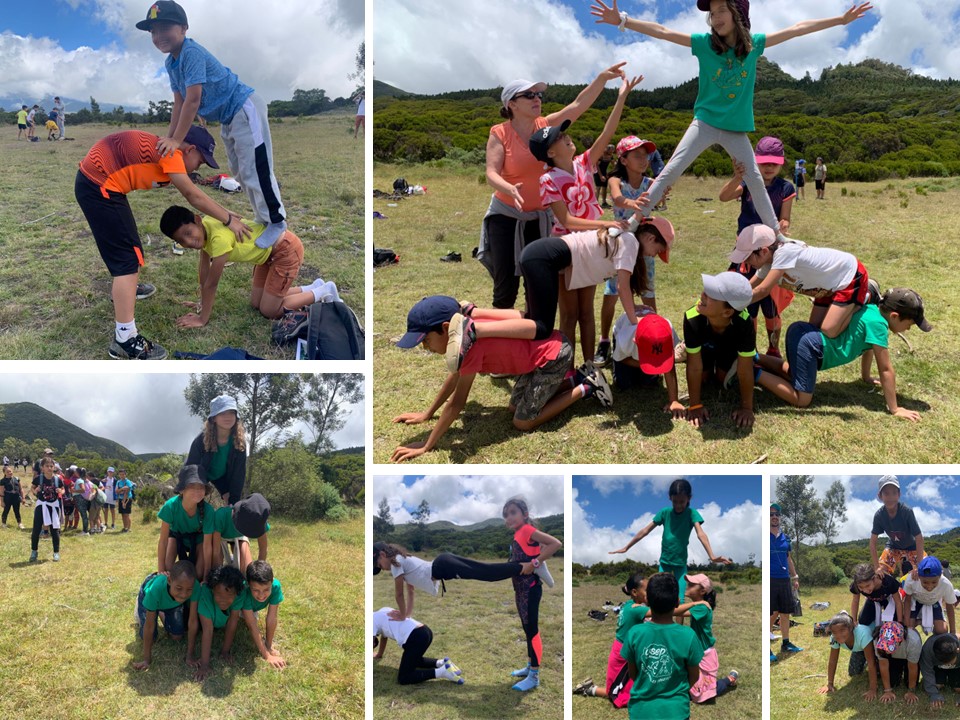 useptampon's tweet photo. Les jeunes Usépiens du Sud ont participé à une randonnée dans les Hauts de l'Ile. Au menu : orientation, botanique, développement durable et même un "défi pyramide" sur l'herbe de la plaine. https://t.co/YeWkmEzHZx