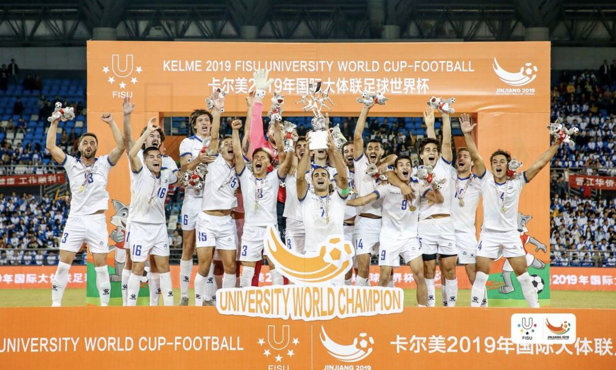 🔙 Un día como hoy, pero hace cuatro años, #Uruguay 🇺🇾 era Campeón del Mundo 🏆 Universitario en China con la representación de la Selección de la <a href="/LUD_Oficial/">Liga Universitaria de Deportes</a>.

La Final fue triunfo 2-1 🆚 Australia 🇦🇺 con dos goles del MVP, Santiago Pallares.