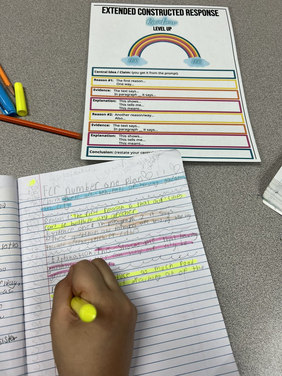 Students are working SUPER hard to improve their ECR! ✏️🤩 @TippsElementary @CFISD_ELAR2_5