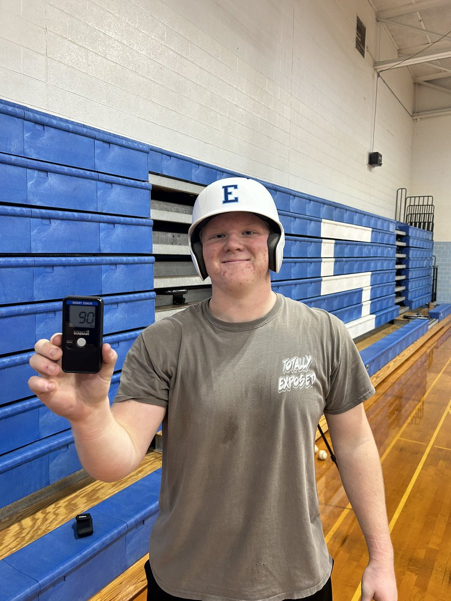 BaseballElmwood's tweet photo. Congrats to senior Jimmy Palmer for joining our 90MPH Exit Velo club! https://t.co/ENnAcaTQYz