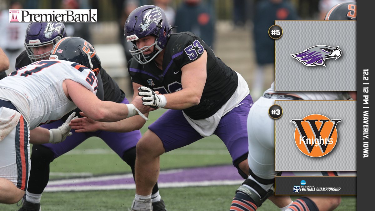 GAMEDAY! @warhawkfb heads to Wartburg College for the National Quarterfinal game. Kickoff is slated for 12 pm! 📺: wartburgknightvision.com 📊: go-knights.net/sidearmstats/f…