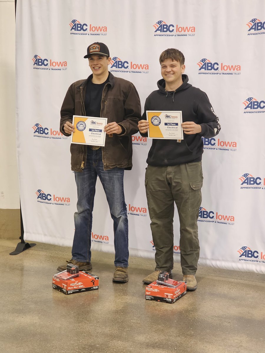 Congratulations to Drake Doyle &amp; Jackson Harger for their 1st place electrical fininsh in ABCs Craft Competition at the Fairgrounds today.  #1SEP #SEPHS