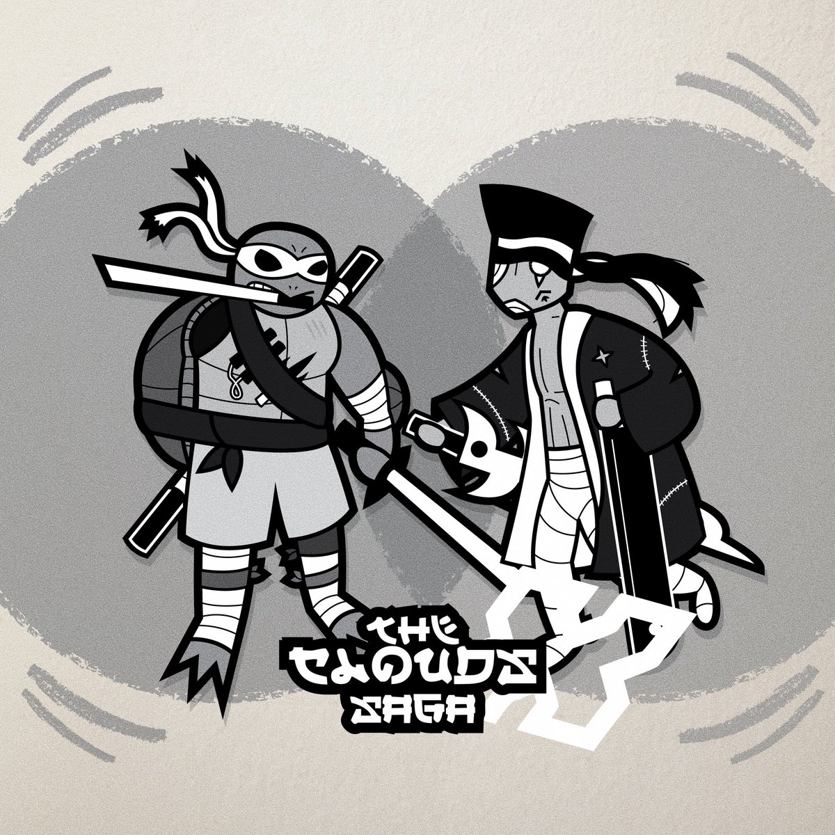 clouds_saga's tweet photo. THE CLOUDS SAGA X IS BACK FOR SZN 2! 

Leonardo joins the battle with Mac, the Samurai! ⚔️

All Prints Available Now ✨
https://t.co/2asEcI7xjL https://t.co/KEvAL7apQg