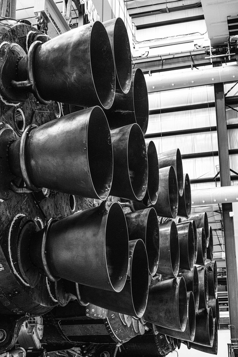 Falcon Heavy in the hangar at Launch Complex 39A in Florida