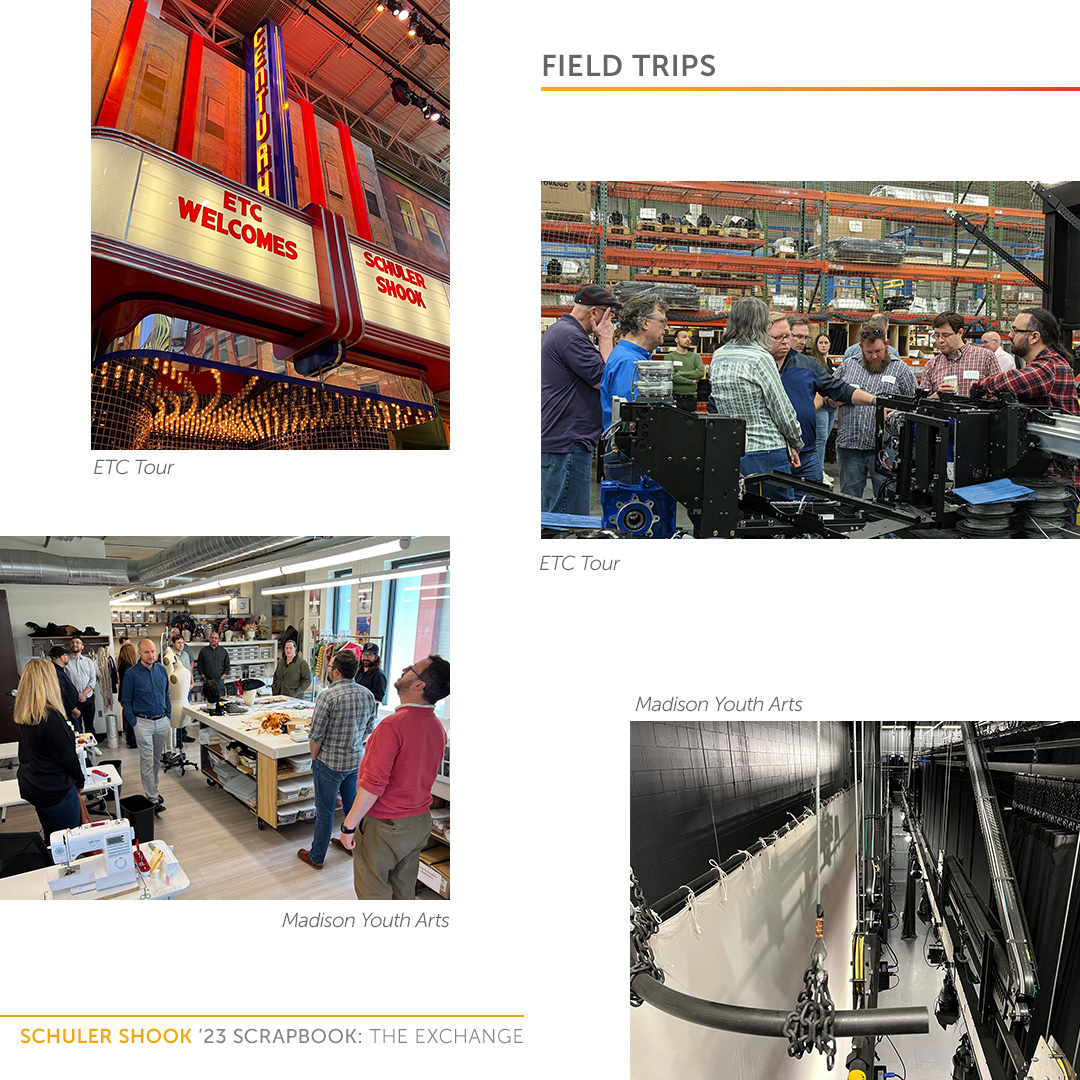 schulershook's tweet photo. December is here – let's wrap up our year! The Schuler Shook '23 Scrapbook kicks off today with the 2023 Exchange! 

Held every other year, the Exchange brings us together to share big ideas, detailed solutions, great tours, and fun times! https://t.co/kDf4LrmIql