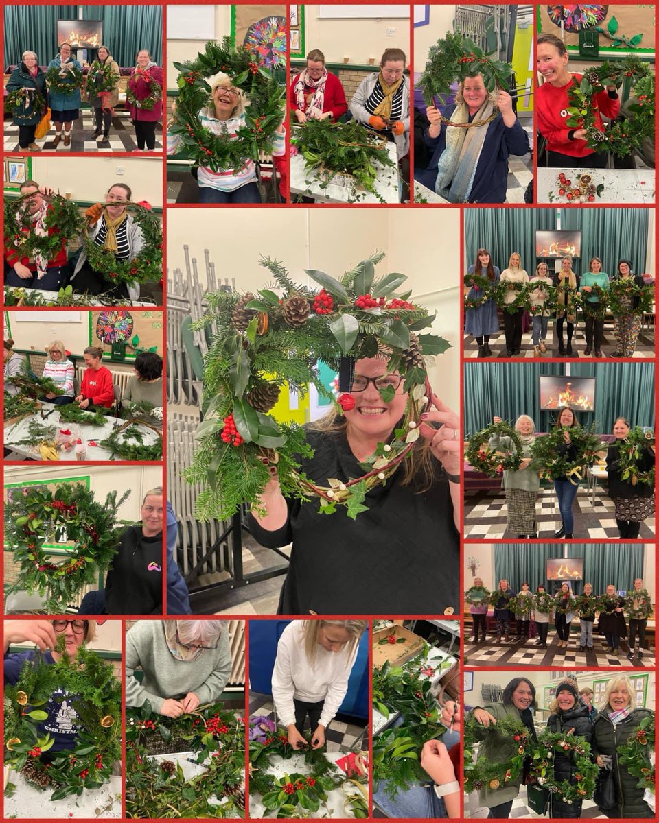 ⭐️ What a WOW evening! ⭐️ 
Tonight the PTA hosted a Christmas Wreath Workshop and what a wonderful evening it was! So many happy faces after having created their very own wreath. Thank you to everyone that came along and helped make it such a success!