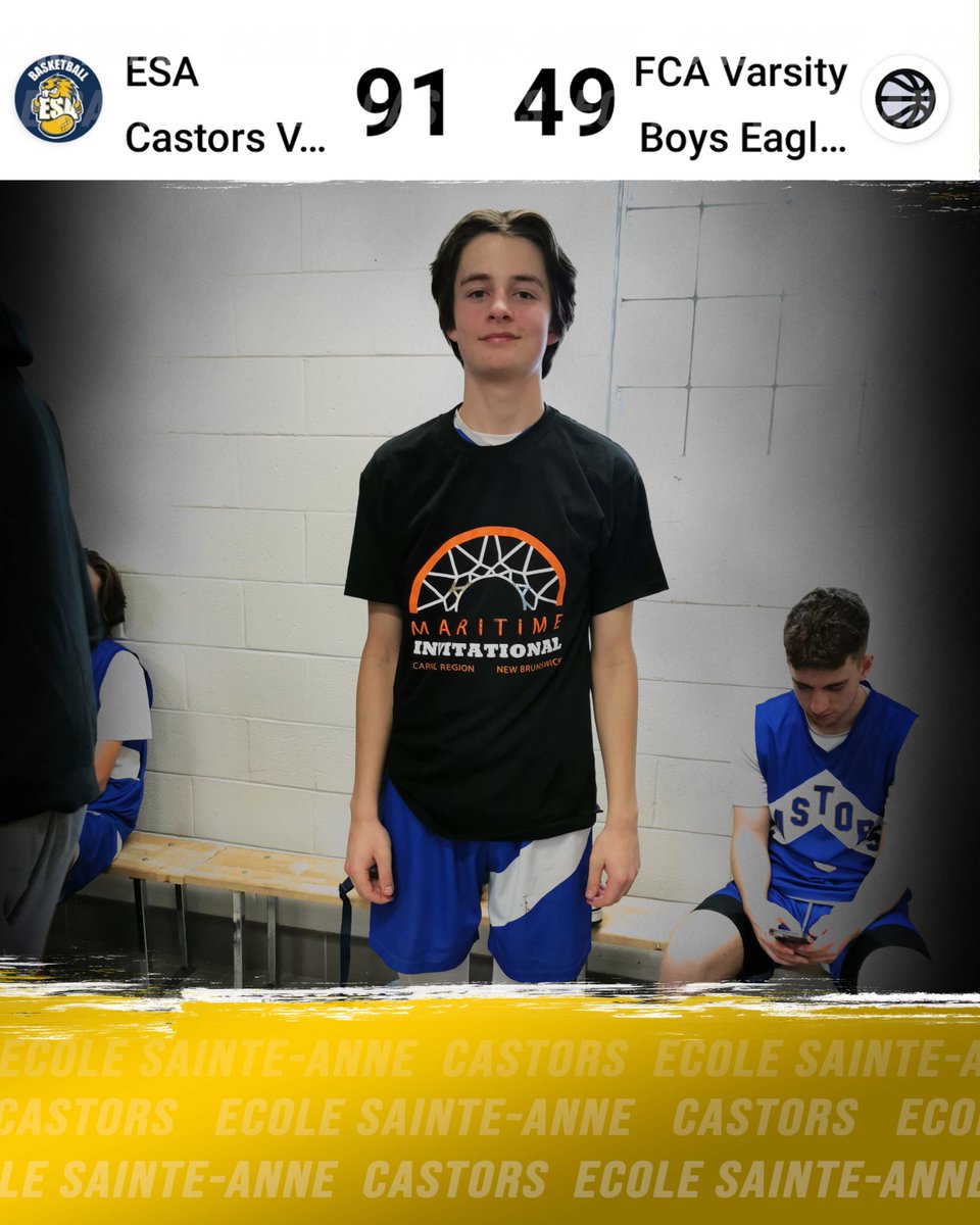 Victoire dans notre premier match au MIBT. 

Joueur du match avec 30 points, Eric Desaulniers

#gocastors