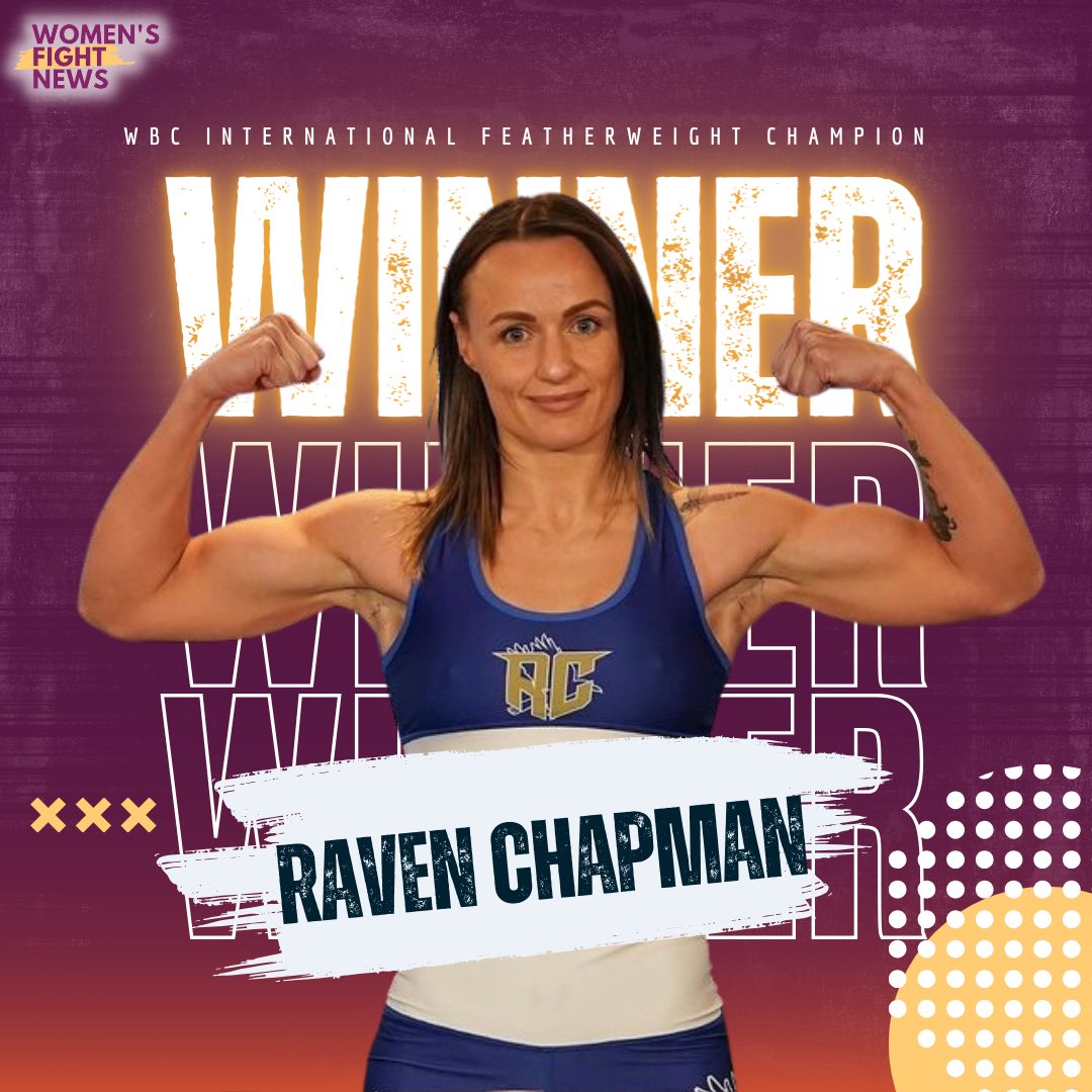Congratulations <a href="/ravenchapman01/">Raven Chapman</a> 🇬🇧 on successfully defending her WBC International Featherweight Title by UD 98-92 x 2 &amp; 97-93 against Lucie Sedlackova 🇨🇿 in York Hall, London, tonight 🔥

Next up World Title shot? 

#ravenchapman #boxing