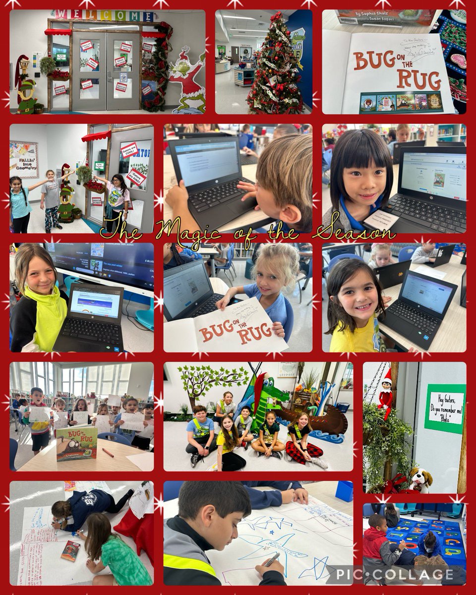 The Magic of the Season with Books! #LoveMyLibraryPBCSD Busy week enjoying great books, strengthening our reading skills, and connecting with our creativity. @BLE_Gator @LibraryCurrent @pbcsd @RenLearnUS