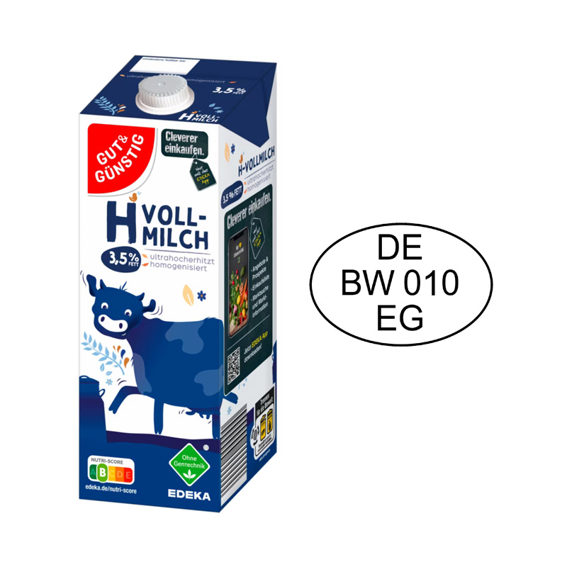 Rueckrufportal's tweet photo. #RÜCKRUF | #WARNUNG | 'MIKROBIOLOGISCHE VERUNREINIGUNG' von GUT&GÜNSTIG H-#Vollmilch 3,5% Fett / 1 Liter (Kennzeichnung: DE BW 010 EG), verkauft bei #EDEKA / #MARKTKAUF ausschl. in 5 Bundesländern (BW, BY, HE, SN, TH): KEINESFALLS TRINKEN!!!
https://t.co/Udsug84XvM (PDF) https://t.co/AyLzd8NDQg