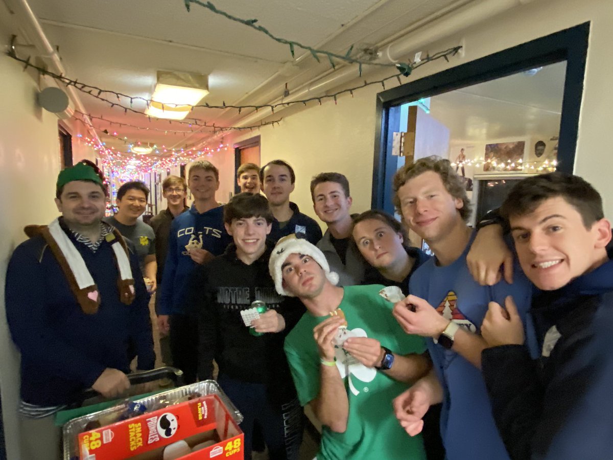 CHodson93's tweet photo. Holiday Mode here in Keenan! We had our annual section “Deck the Halls” event this past Monday - loads of good food and good times. Thanks to Prof. Bartolini for being with us. https://t.co/FxyZFnQwqQ