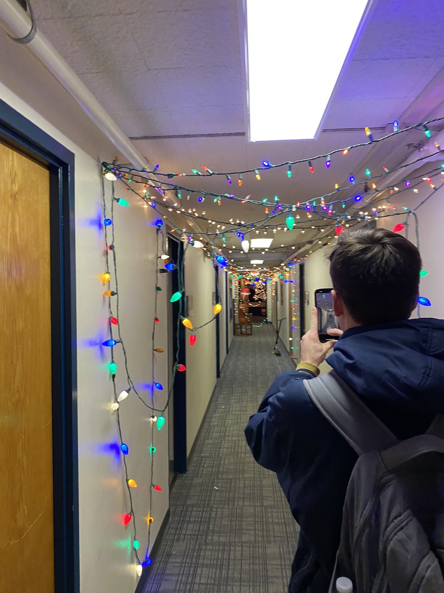 CHodson93's tweet photo. Holiday Mode here in Keenan! We had our annual section “Deck the Halls” event this past Monday - loads of good food and good times. Thanks to Prof. Bartolini for being with us. https://t.co/FxyZFnQwqQ