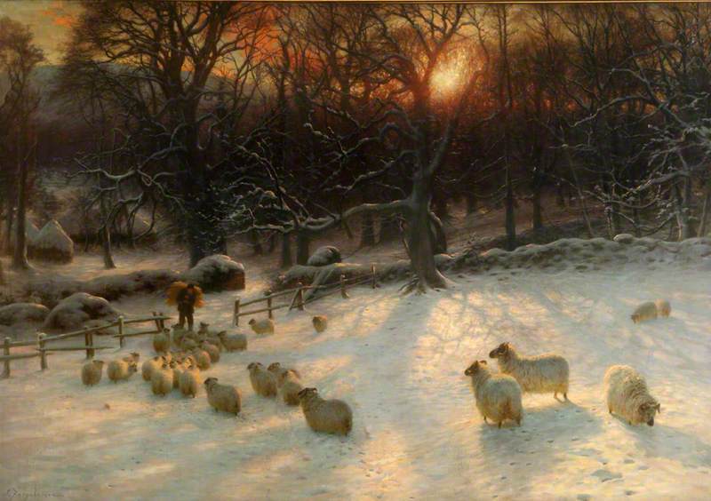 It's nights like these that we think of one of our favourite painters, Joseph Farquharson, also known as 'Frozen Mutton' Farquharson and 'The Painting Laird'. A number of Northern galleries display his works, including @mcrartgallery @towneleyhall and @LeverArtGallery