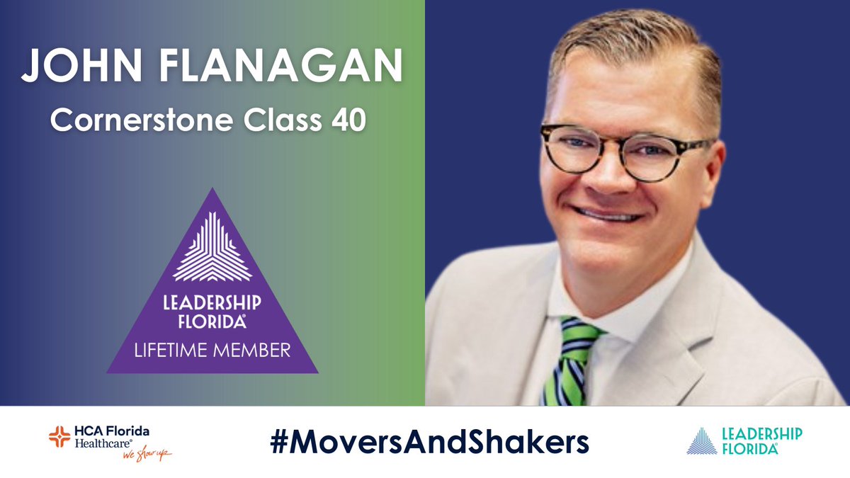 LeadershipFla's tweet photo. #LifetimeMember John Flanagan (#CornerstoneClass40 #XLerators) began a new position as the first-ever commissioner for labor and employment services with the @CityofAtlanta.

Sponsor: @HCAFLHealthcare #MoversAndShakers https://t.co/pg8m3ZAfee