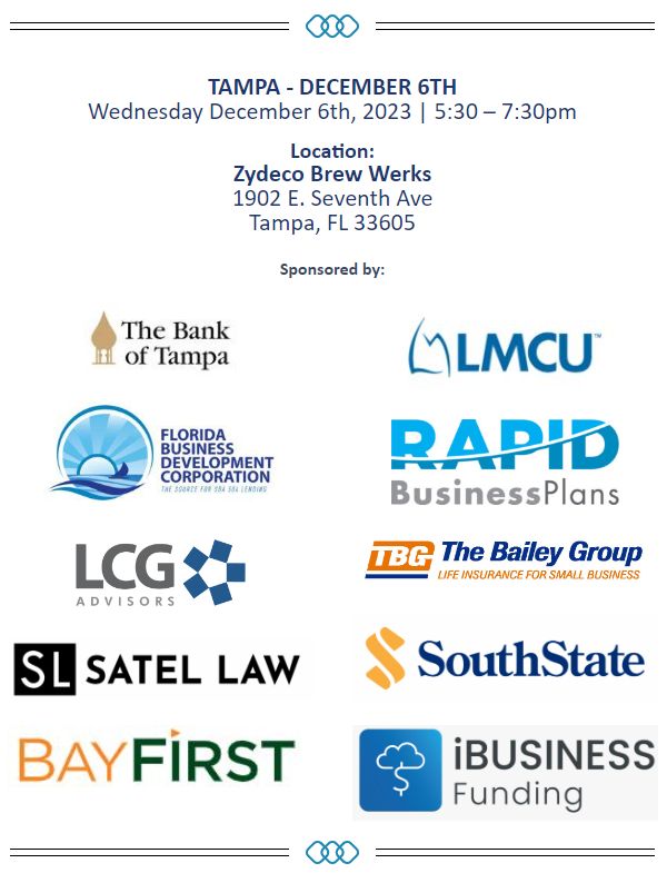 Join us for an evening of Holiday Cheer at the 2023 #FLAGGL Holiday Social - RSVP now, space limited!
Drinks, Hors d'oeuvres, and Prizes.

Thank you to all our sponsors and local FLAGGL Board of Directors for assembling this wonderful event.

Email: mfrid@sedco504.com to RSVP