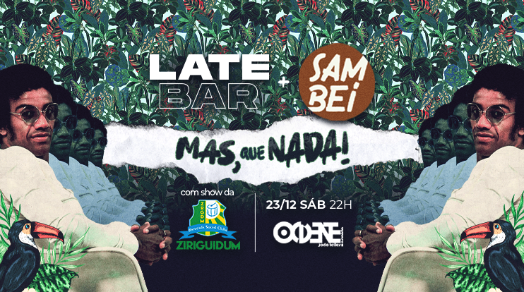 corações batendo no ritmo da LATE.
dia 23 de dezembro a gente chega reforçada no embalo do verão!
aguardem!
enquanto isso, garantam seus ingressos bem baratinhos: bit.ly/latesamb