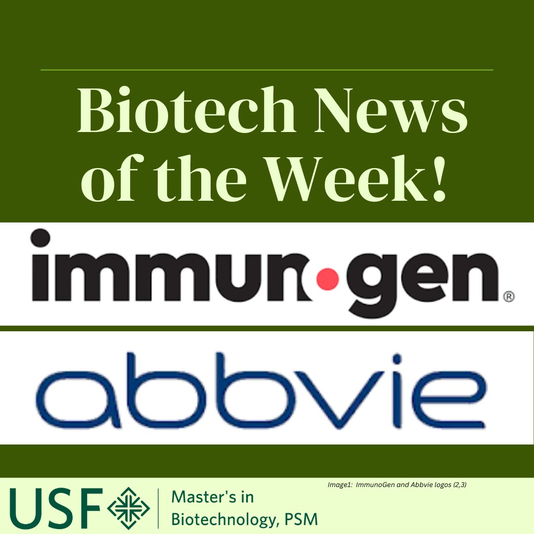 usfbiotech's tweet photo. Latest in Biotech news, AbbVie just acquired ImmunoGen for $10.1 billion. Head to our instagram to learn more about this news!

1. https://t.co/v7o1hgSzGI https://t.co/2bXyQ690LD