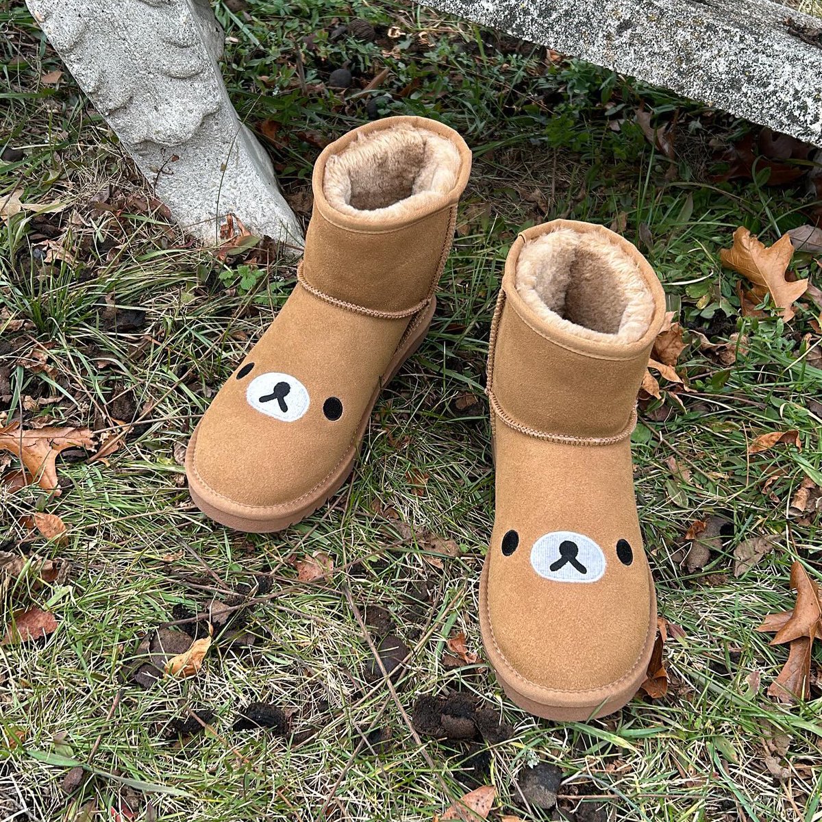 Rilakkumamemes's tweet photo. Rilakkuma boots by halfthecourt https://t.co/nluuL5THjT