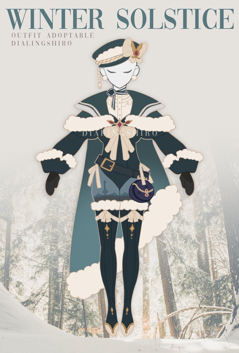 ✧ RTS APPRECIATED

Outfit adoptable for your OC, persona or vtuber needs! Purchase link is below in the replies with personal and commercial prices ❄️

#adoptable #adopt