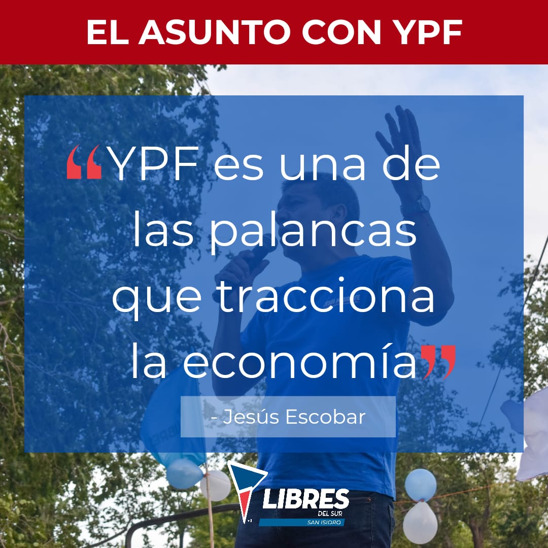 LibresTeSI's tweet photo. 🔴🔵Jesús Escobar: "YPF es una de las palancas que tracciona la economía"

👉🏻El petróleo y el gas no son commodities son recursos estratégicos que tienen que estar al servicio del desarrollo de la Nación.
Desde libres del sur advertimos del grave peligro que sería re-privatizarla https://t.co/AAsEMG0nBC
