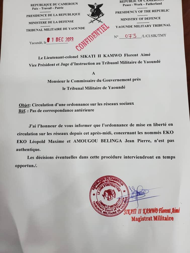 hippolytebtmeli's tweet photo. Plus de chance pour KESSOUO MBEVO Alexis acquitté le 16 février 2023 par la chambre militaire de la CA de Ydé. Arme et résistance du Caire du Gvnt se sont avérés inefficaces en 2 sem. En qq heures seulement AB libéré ne l'est plus. Le Bâtonnier accusé de fake.Grimaces judiciaires https://t.co/D0T6lw6lfA