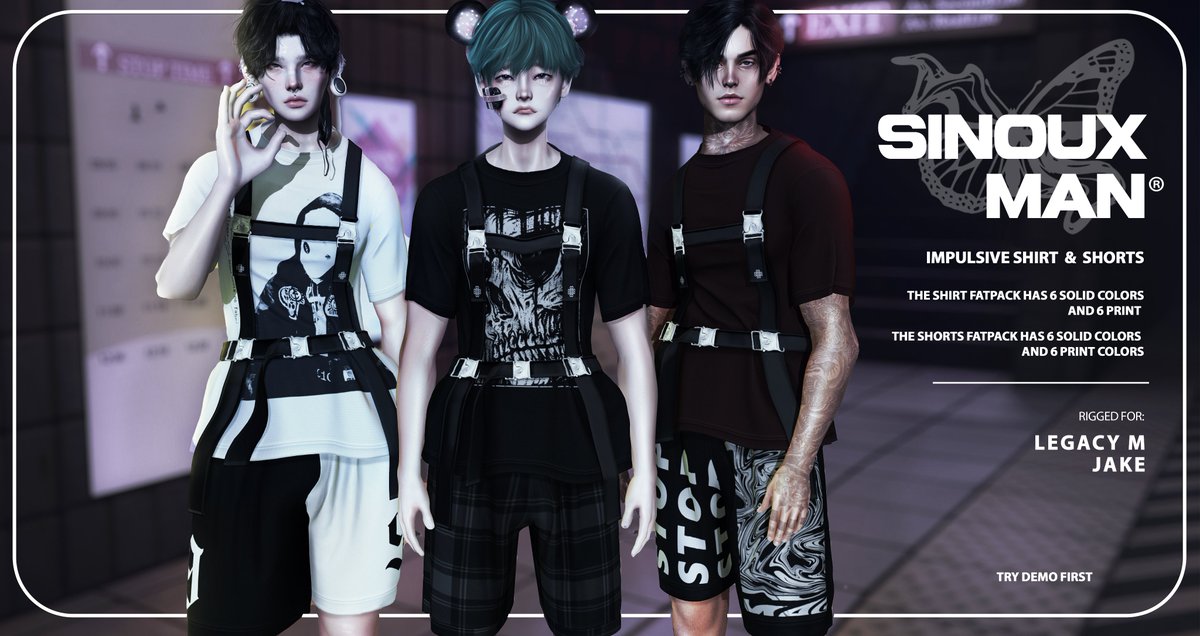 sinoux_sl's tweet image. HEY BOYS!!!! 
Another men's outfit available in my store! 
Disponible in mainstore wirh descont Crafty Weekend Sales
You get another 15% off if you join our group 💗

Link in bio

#secondlife #sl #menssl #boys #style #metaverse #kpop #kawaii #oriental #streetstyle