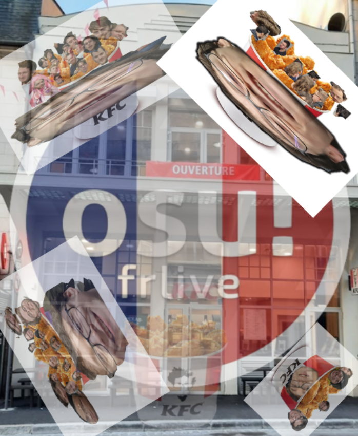 PoonKFC's tweet photo. KFC X @osufrlive 

#Utt2023 (je sais on dit l'ua) https://t.co/1CyRjWELCt