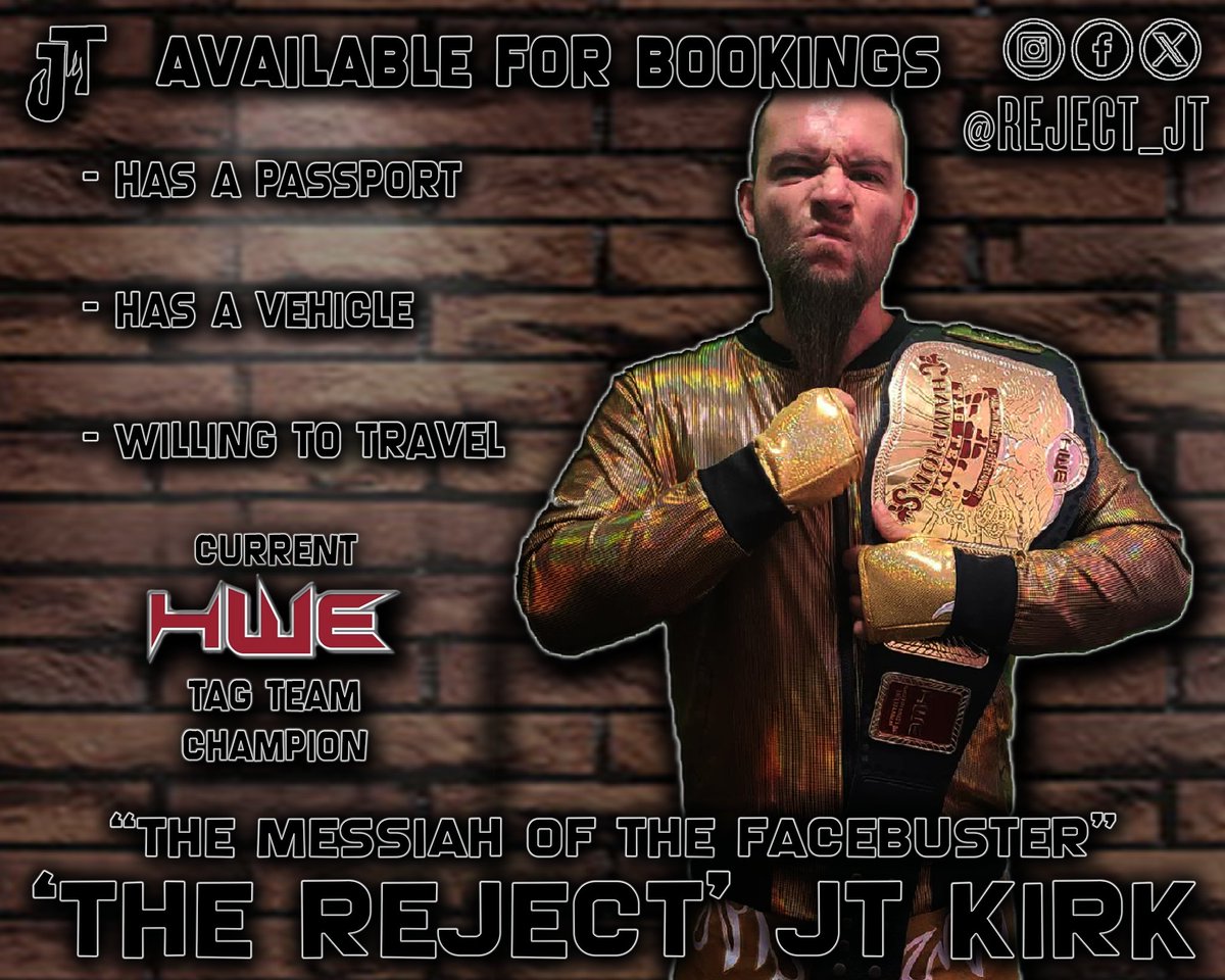 The Messiah of the Facebuster 'The Reject' JT Kirk tweet media