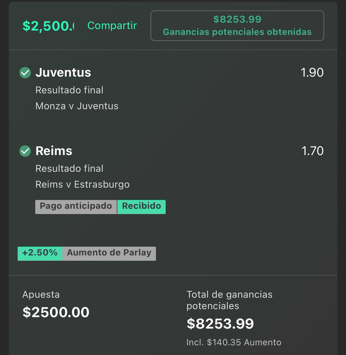 PicksPicks5's tweet photo. 4 apuestas vip 4 ganadas 

1 de diciembre 2023 y estamos invictos ‼️‼️ les dije que vamos a tener un diciembre verde 

Se los voy a cumplir señores , los que han estado conmigo saben cómo aprieto en este mes 

Accesos vip disponibles 
Accesos reto Escalera (hoy inicia) dm

Vamos? https://t.co/egQpmRIMDw