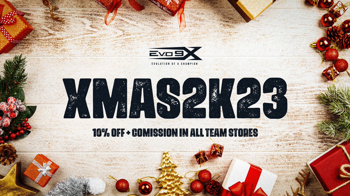 🎄✨ Elevate your gaming experience this holiday season with Evo9x.gg! 

Use code "Xmas2k23" for an exclusive 10% discount and earn commissions! 🎁🎮 Unleash the joy of gaming with high-quality gear. Don't miss out - shop now at evo9x.gg! 🚀