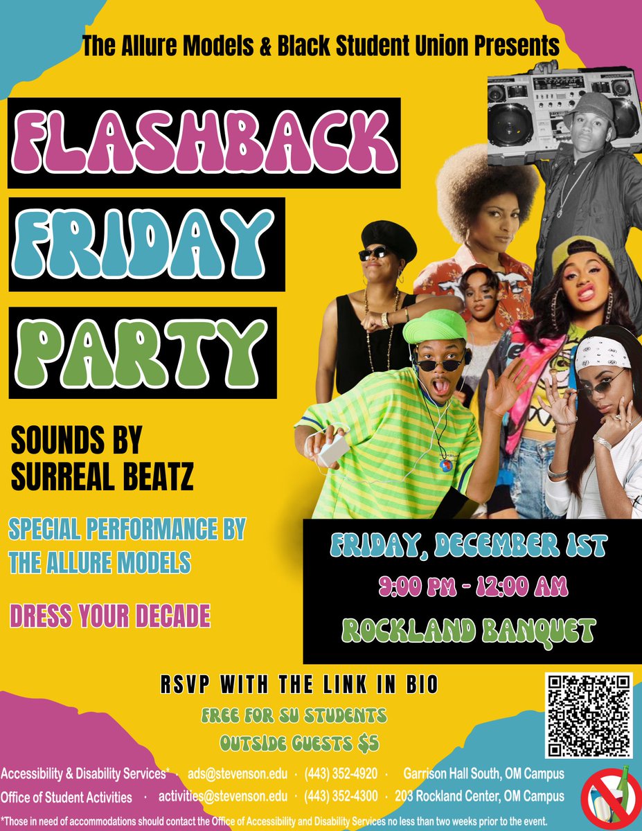 want some stress release before finals??? come to the BSU x The Allure Models collab party! sport an outfit from your favorite decade and watch The Allure Models perform live tonight at 9pm! **don’t forget to rsvp— links are in both Instagram bios**