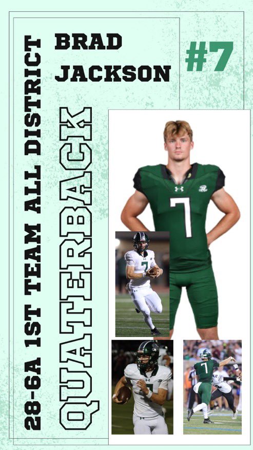 BradJacksonUS's tweet image. Blessed to be named All-District FIRST Team for the 3rd consecutive year!! @SAReaganFball @TXSTATEFOOTBALL