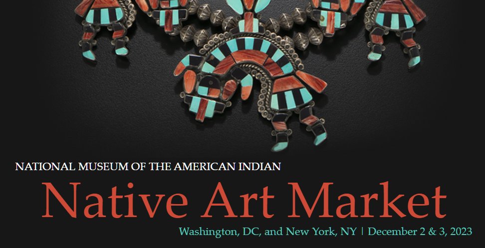 OIEIndianED's tweet image. #NativeArt: Starting tomorrow, the #Native Art Market hosted by @SmithsonianNMAI features innovative work by #IndigenousArtists! Stop by the #WashingtonDC or #NewYork to peruse Indigenous pottery, beadwork, and more. Follow the link for more info: s.si.edu/3sFEdFh