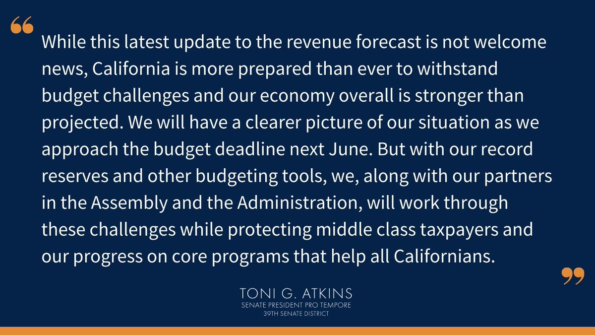 California remains prepared to withstand budget challenges. My full statement ↓