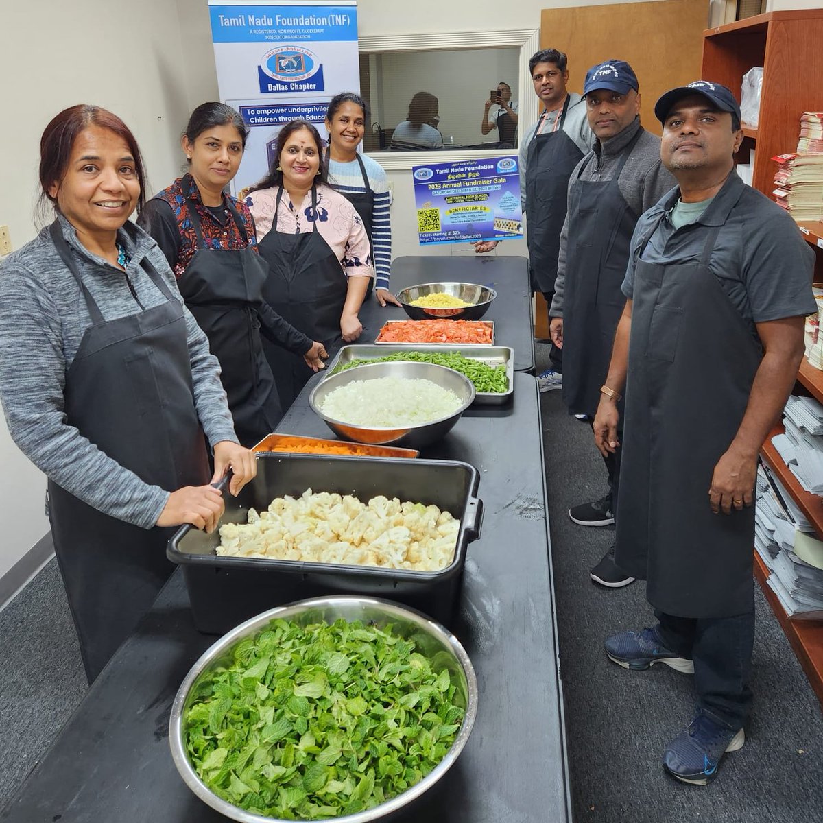 TNF_Dallas's tweet photo. TNF Annual Fundraiser Gala - Sold Out. Thank you all! You can still Donate at https://t.co/7iuD3oYjCI

Vegetable Cutting Prep Work Started by Vegetable Cutting Team for tomorrow's feast!  Thank you Volunteers! https://t.co/wERpXEQToV