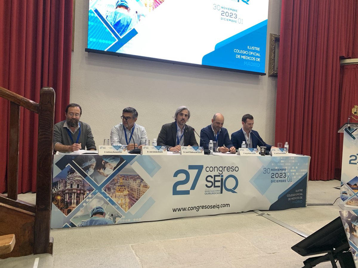 Jose M. Balibrea MD, PhD, FACS (@balibreajose) on Twitter photo Dr. <a href="/JordiTarasco/">Jordi Tarascó, MD PhD</a> analyzes the challenges in robotic surgery training at the 27th <a href="/SEIQuirurgica/">SEIQ</a> congress. He also presents the solutions provided by our Unit at <a href="/hgermanstrias/">Hosp. Germans Trias</a> in collaboration with <a href="/mSurgeryNet/">mSurgery</a> and <a href="/Telefonica/">Telefónica</a>
In whose hands is training?
#SoMe4Surgery Dr. <a href="/JordiTarasco/">Jordi Tarascó, MD PhD</a> analyzes the challenges in robotic surgery training at the 27th <a href="/SEIQuirurgica/">SEIQ</a> congress. He also presents the solutions provided by our Unit at <a href="/hgermanstrias/">Hosp. Germans Trias</a> in collaboration with <a href="/mSurgeryNet/">mSurgery</a> and <a href="/Telefonica/">Telefónica</a>
In whose hands is training?
#SoMe4Surgery