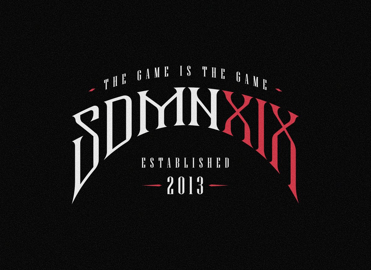 'SDMN XIX' Lettering work for <a href="/SidemenClothing/">Sidemen Clothing</a> 👻