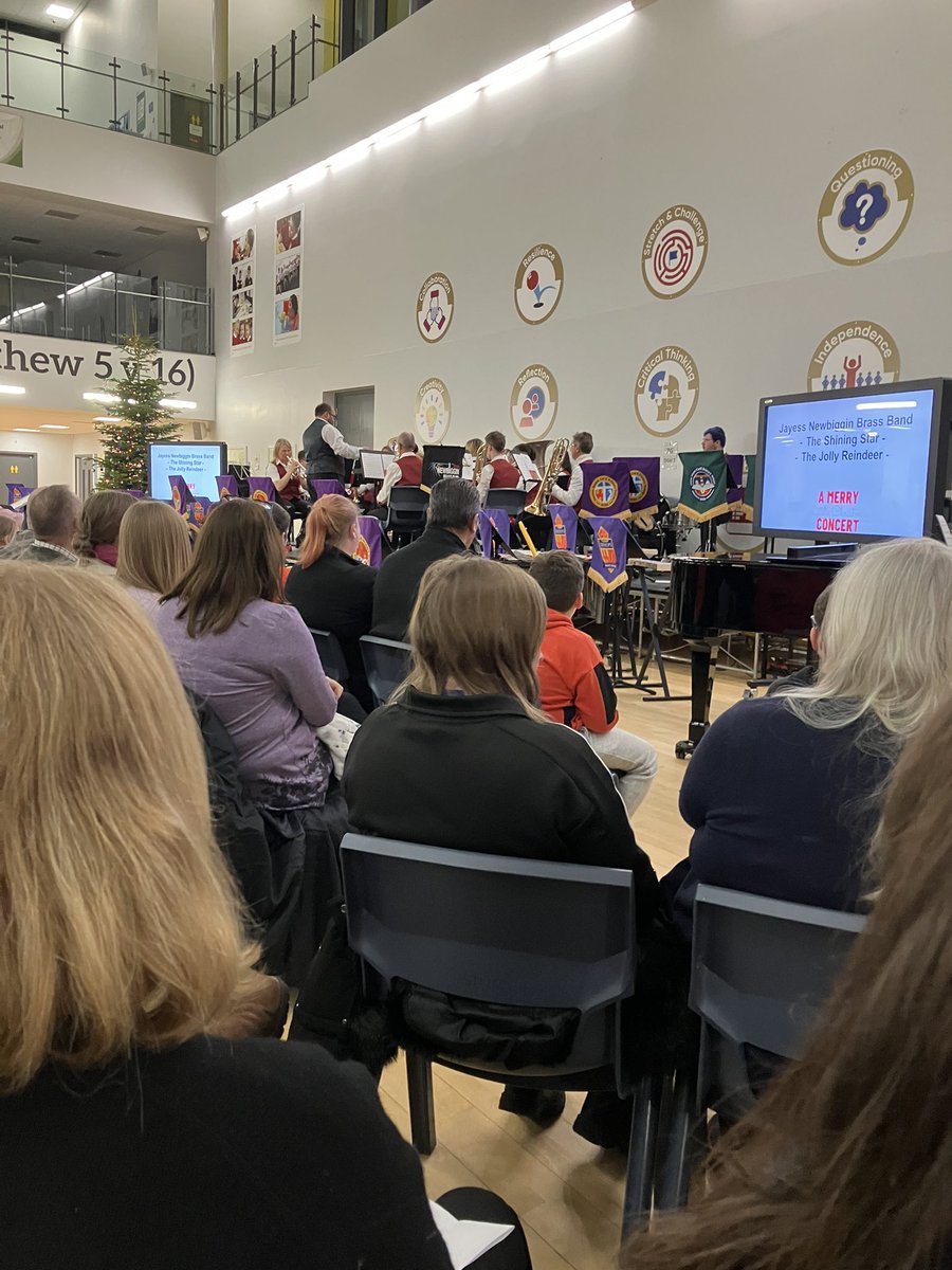 Wonderful music with <a href="/NCEAMusic/">NCEA_Primary_Music</a> <a href="/JayessNewbiggin/">Jayess Newbiggin Brass Band</a> all to a packed Atrium