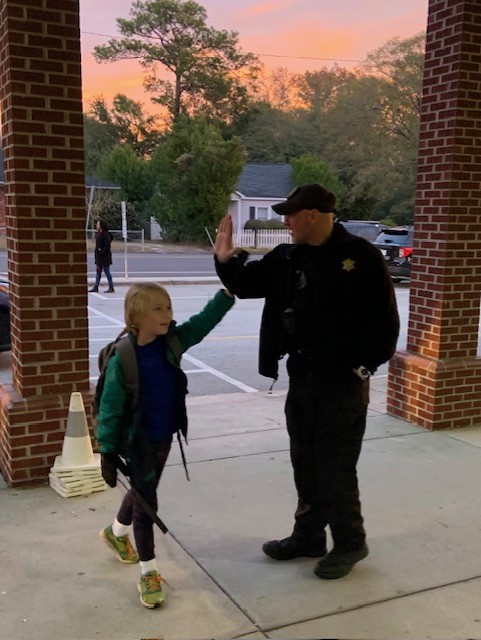 Thank you to <a href="/rcsd1/">*RCSD*</a> for surprising us this morning for High Five Friday🤚! What a great way to start the day! <a href="/sheriffleonlott/">SheriffLeonLott</a>