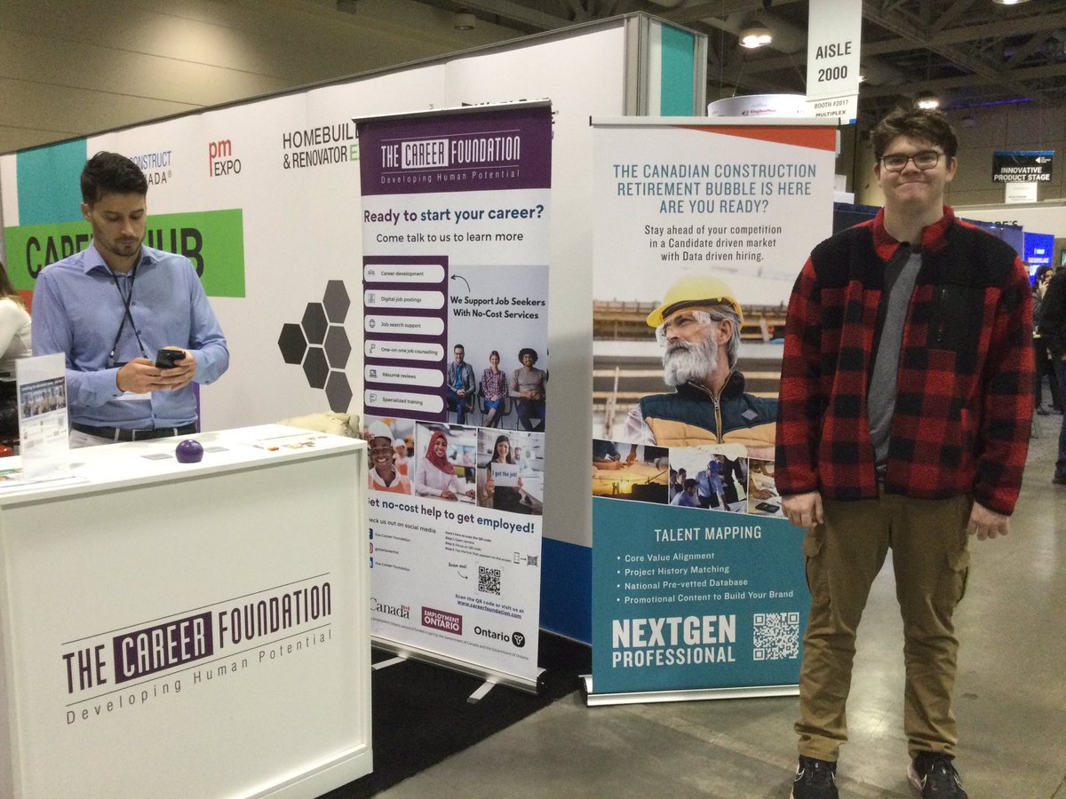 mjrichardson_to's tweet photo. Took our son to #BuildingsShow 2023 at the convention centre - to learn more about different #SkilledTrades apprenticeship and employment opportunities in Toronto as he wraps-up his “Construction Techniques” courses at @GBCollege… 👷‍♂️🛠🧱🏗 https://t.co/n8jgPorOhm