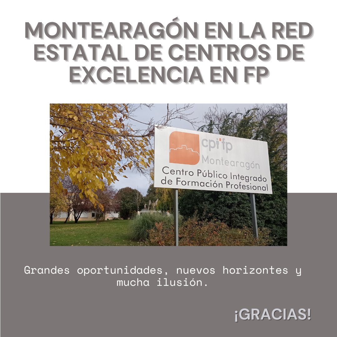 CPIFP MONTEARAGON_ HUESCA tweet media
