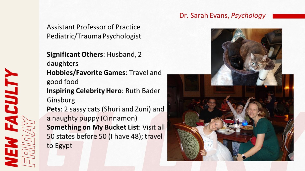 For #NewFacultyFriday, it's Dr. Sarah Evans! Find out more at go.unl.edu/gi4a @unlcas
