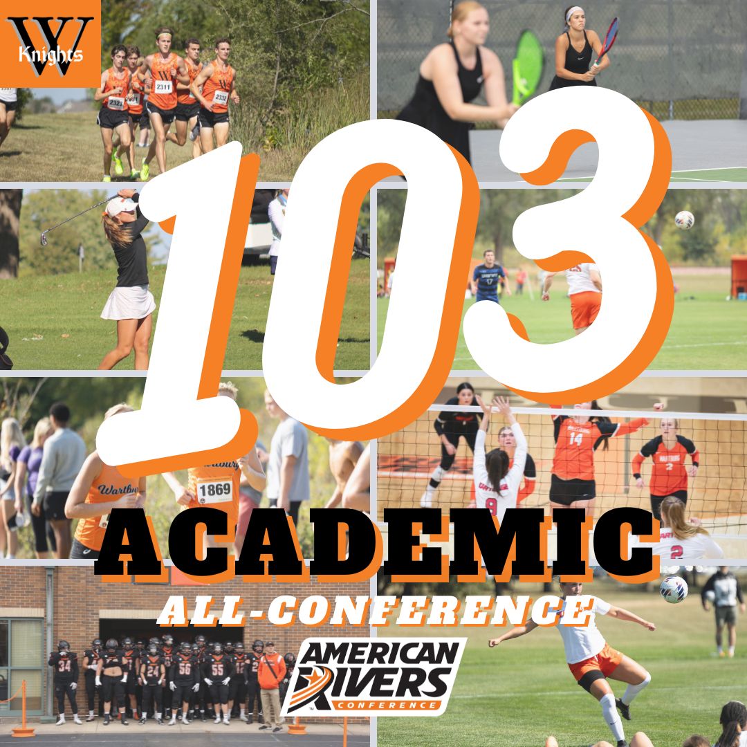 Wartburg leads A-R-C with 103 fall sports student-athletes named Academic All-Conference! 🔥🏆

🏈: 33
🏃‍♂️: 15
🏃‍♀️: 15
M⚽️: 14
W⚽️: 8
🏐: 7
🏌️‍♀️: 6
W 🎾: 5

Complete release: bit.ly/46EMJCb