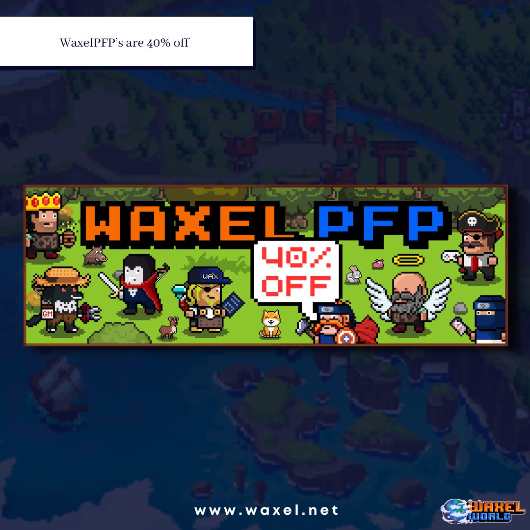 Waxel (@waxel_nft) on Twitter photo 🚨NEWS NEWS NEWS - #WaxelPFP – 40% Discount Until Mint End🚨
We decided to reduce the price for each Waxel PFP by 40% until the mint ends!
So each Waxel PFP can now be purchased for 30 $WAXP on <a href="/nfthiveio/">NFTHive.io</a>
nfthive.io/drop/6525
Wanna know why ⬇️
vist.ly/mf9m 🚨NEWS NEWS NEWS - #WaxelPFP – 40% Discount Until Mint End🚨
We decided to reduce the price for each Waxel PFP by 40% until the mint ends!
So each Waxel PFP can now be purchased for 30 $WAXP on <a href="/nfthiveio/">NFTHive.io</a>
nfthive.io/drop/6525
Wanna know why ⬇️
vist.ly/mf9m