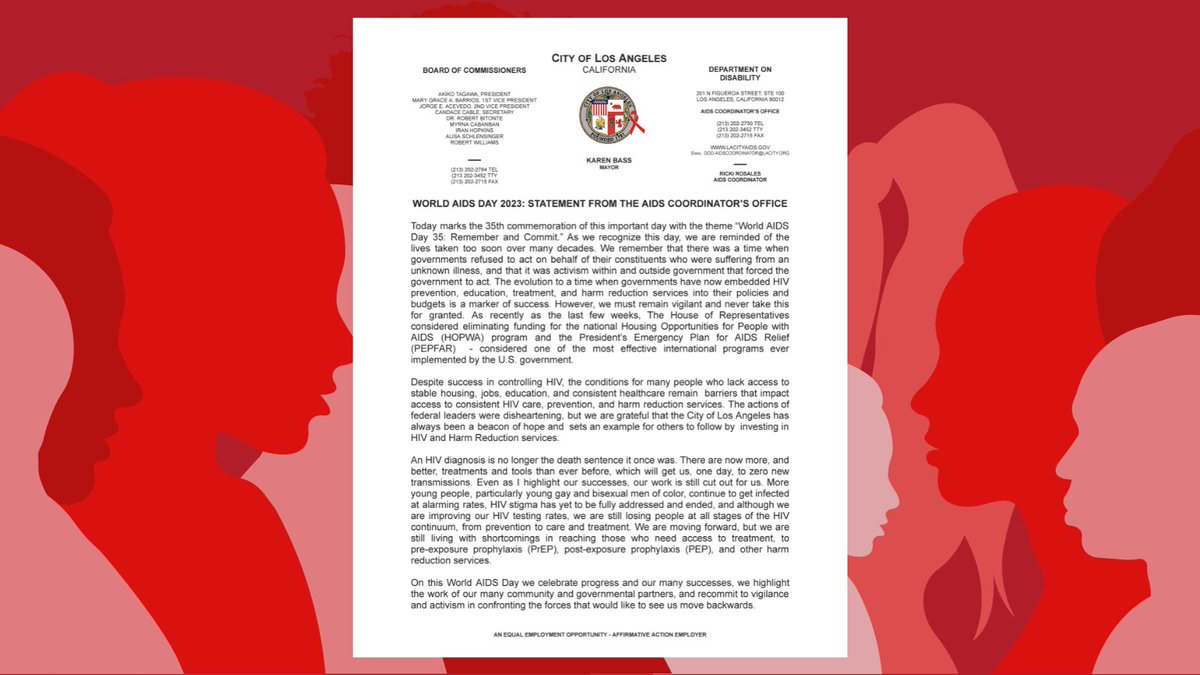 LA City AIDS tweet media