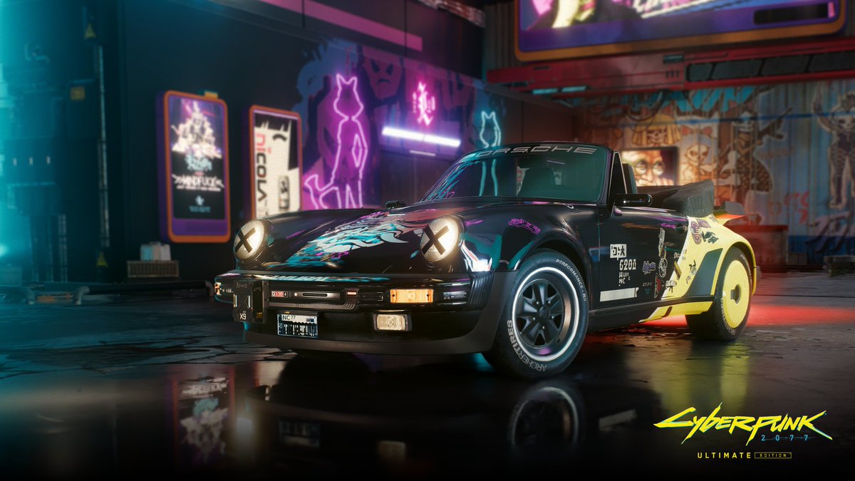 Another icon is hitting the streets of Night City. Burn rubber in style with the Porsche 911 Turbo Cabriolet (930) coming to @Cyberpunkgame with Update 2.1!