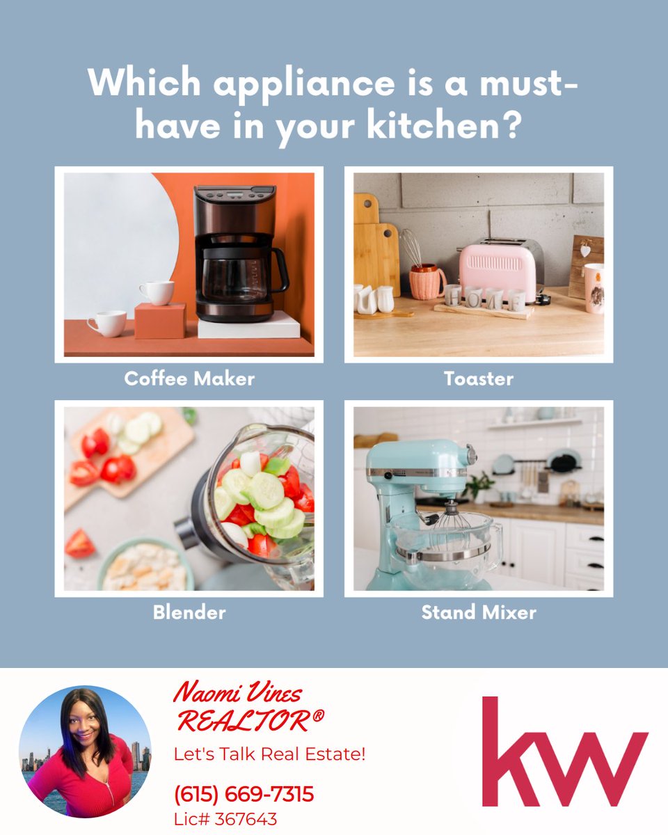 Which of these kitchen appliances is a must-have in your home? Cast your vote in the comments!

#kitchenessentials #homecooking #appliancedebate #kitchentalk #kitchenappliances #kitchengadgets