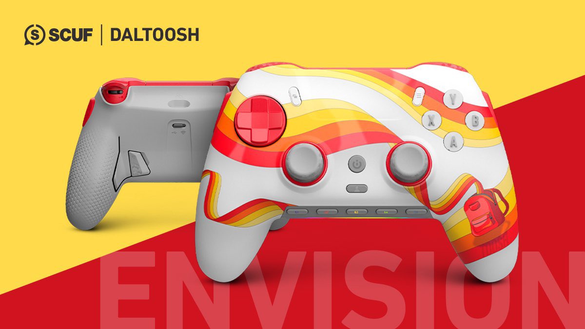 daltoosh's tweet photo. My new @scufgaming envision controller for PC is out now 👀 https://t.co/6570602MTz get one before they’re gone! #scufpartner https://t.co/JeQuGKpftK
