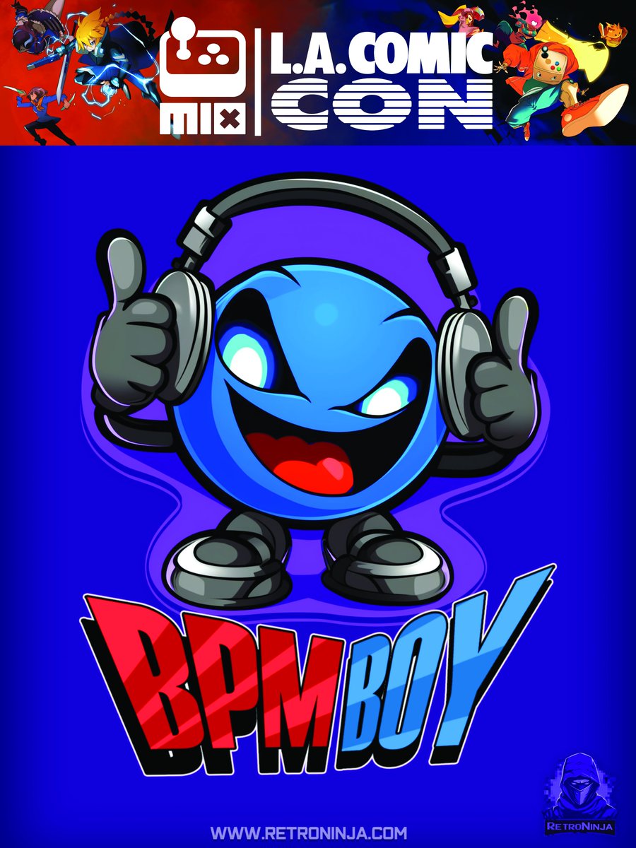 RetroNinja5's tweet photo. Be sure to check out BPM Boy and other #RetroNinja games at #lacomiccon @indieexchange https://t.co/BAf9Evns2g