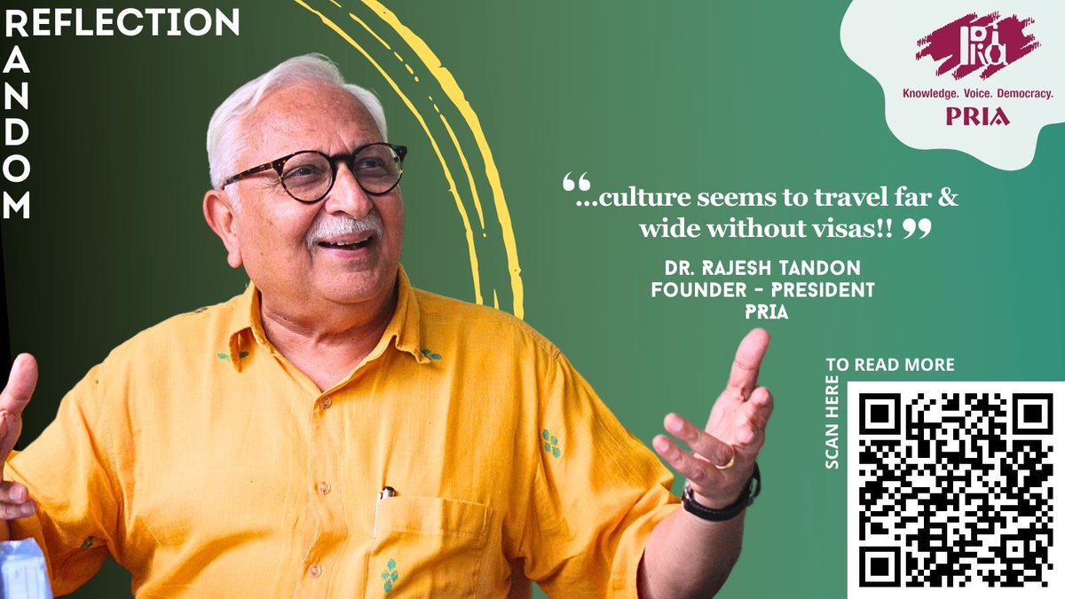 PRIA India (@pria_india) on Twitter photo #randomreflections from Dr. <a href="/RTandon_PRIA/">Rajesh Tandon</a>
<a href="/PRIA_India/">PRIA India</a> <a href="/UNESCOchairCBR/">UNESCO Chair in CBR & Social Responsibility of HE</a> for the month of December '23.
Do read on - pria.org/blog/random-re…
<a href="/FoundationMf/">Martha Farrell Foundation</a> <a href="/Samarthan_CDS/">Samarthan CDS</a> <a href="/uvic/">UniversityOfVictoria</a> <a href="/SPARCIndia2/">SPARC India</a> <a href="/vani_info/">VANI</a> <a href="/PRIA_Academy/">PRIA International Academy - PIA</a> <a href="/CifalV/">CIFAL Victoria</a>
<a href="/CYSDOdisha/">CYSD</a> <a href="/sahbhagi_ssk/">Sahbhagi Shikshan Kendra (SSK)</a> <a href="/Janaagraha1/">Janaagraha</a> #randomreflections from Dr. <a href="/RTandon_PRIA/">Rajesh Tandon</a>
<a href="/PRIA_India/">PRIA India</a> <a href="/UNESCOchairCBR/">UNESCO Chair in CBR & Social Responsibility of HE</a> for the month of December '23.
Do read on - pria.org/blog/random-re…
<a href="/FoundationMf/">Martha Farrell Foundation</a> <a href="/Samarthan_CDS/">Samarthan CDS</a> <a href="/uvic/">UniversityOfVictoria</a> <a href="/SPARCIndia2/">SPARC India</a> <a href="/vani_info/">VANI</a> <a href="/PRIA_Academy/">PRIA International Academy - PIA</a> <a href="/CifalV/">CIFAL Victoria</a>
<a href="/CYSDOdisha/">CYSD</a> <a href="/sahbhagi_ssk/">Sahbhagi Shikshan Kendra (SSK)</a> <a href="/Janaagraha1/">Janaagraha</a>